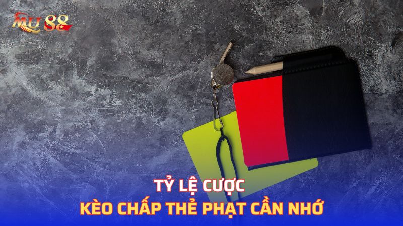 Tỷ lệ cược kèo chấp thẻ phạt cần nhớ