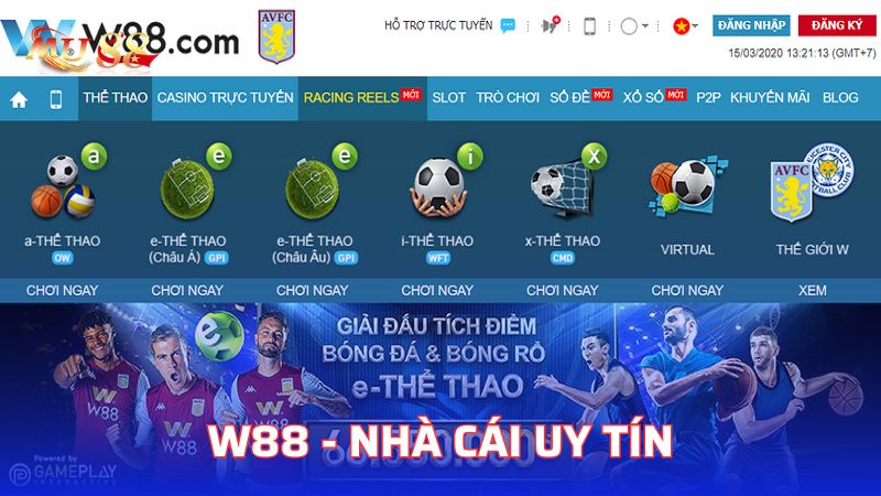 W88 đáp ứng các tiêu chí của nhà cái uy tín